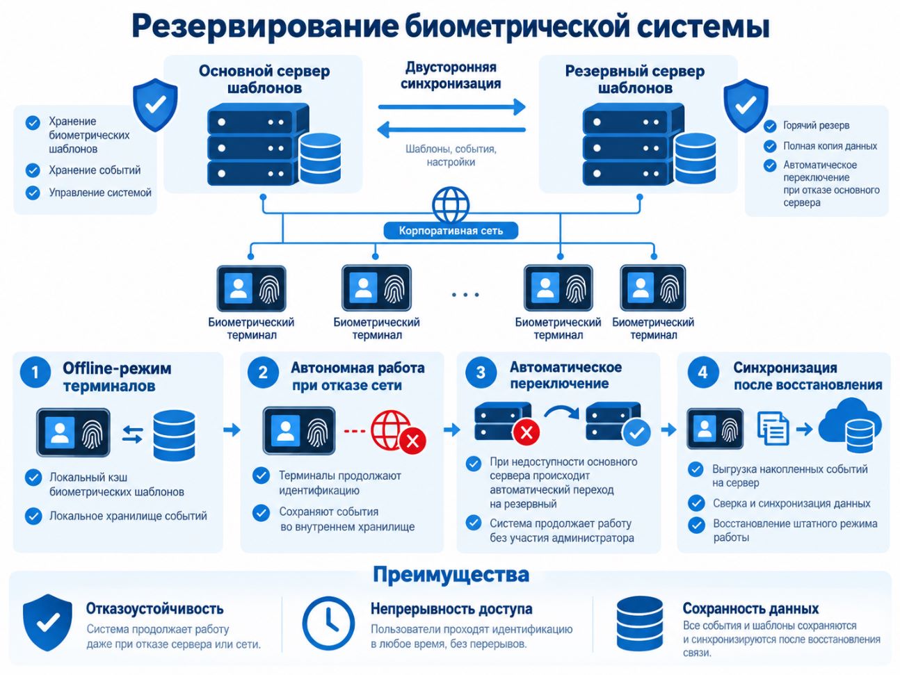 Инфографика резервирования биометрии