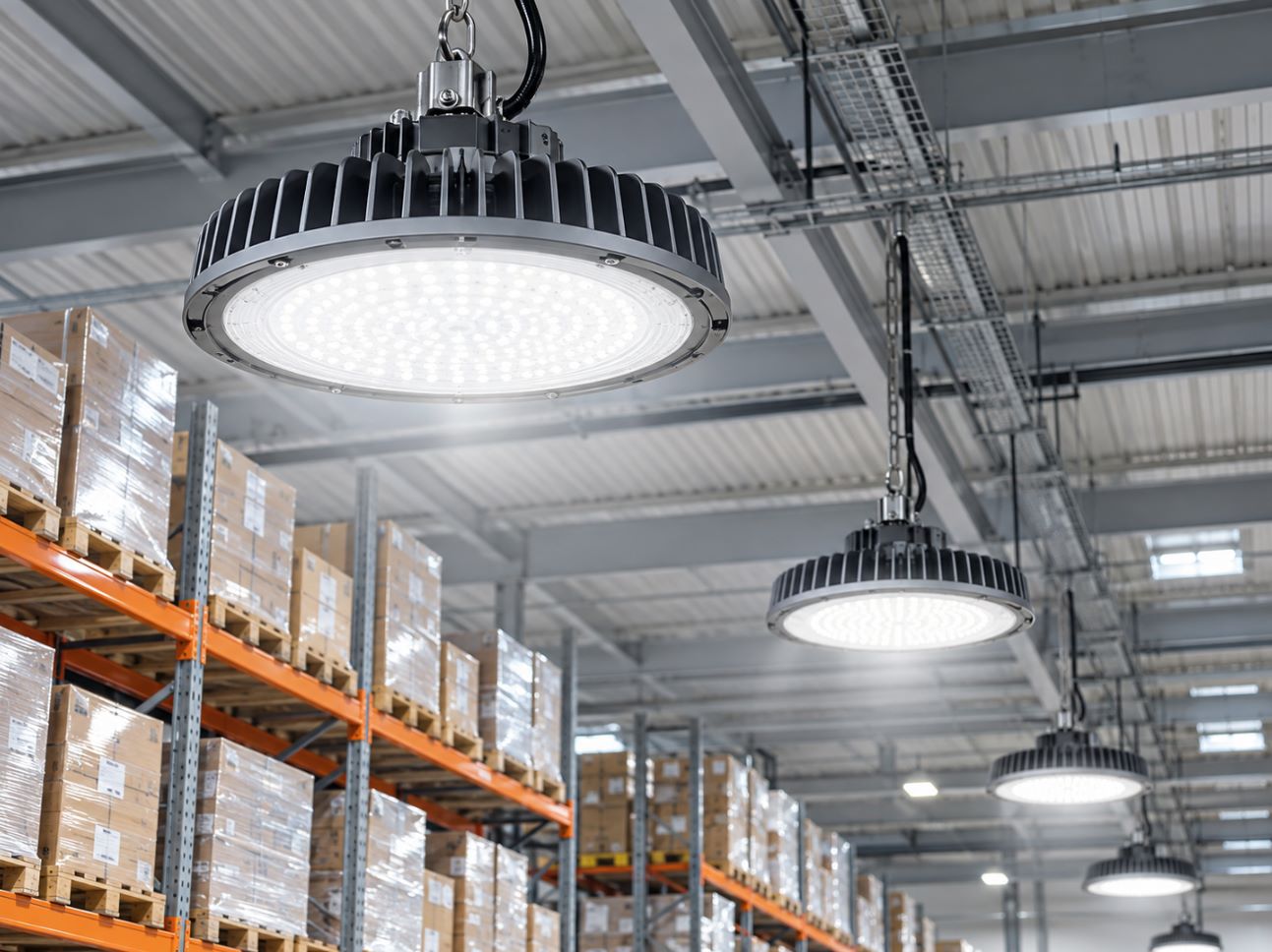Промышленные LED светильники склада